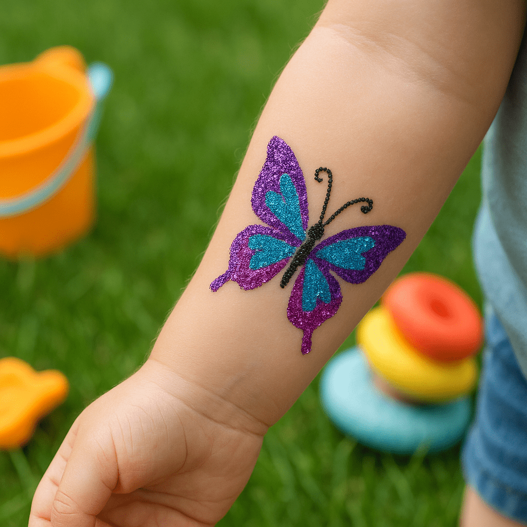 Glitter Tattoo Station – Sparkling Fun in Miami for kids parties in Miami | Macarena Party