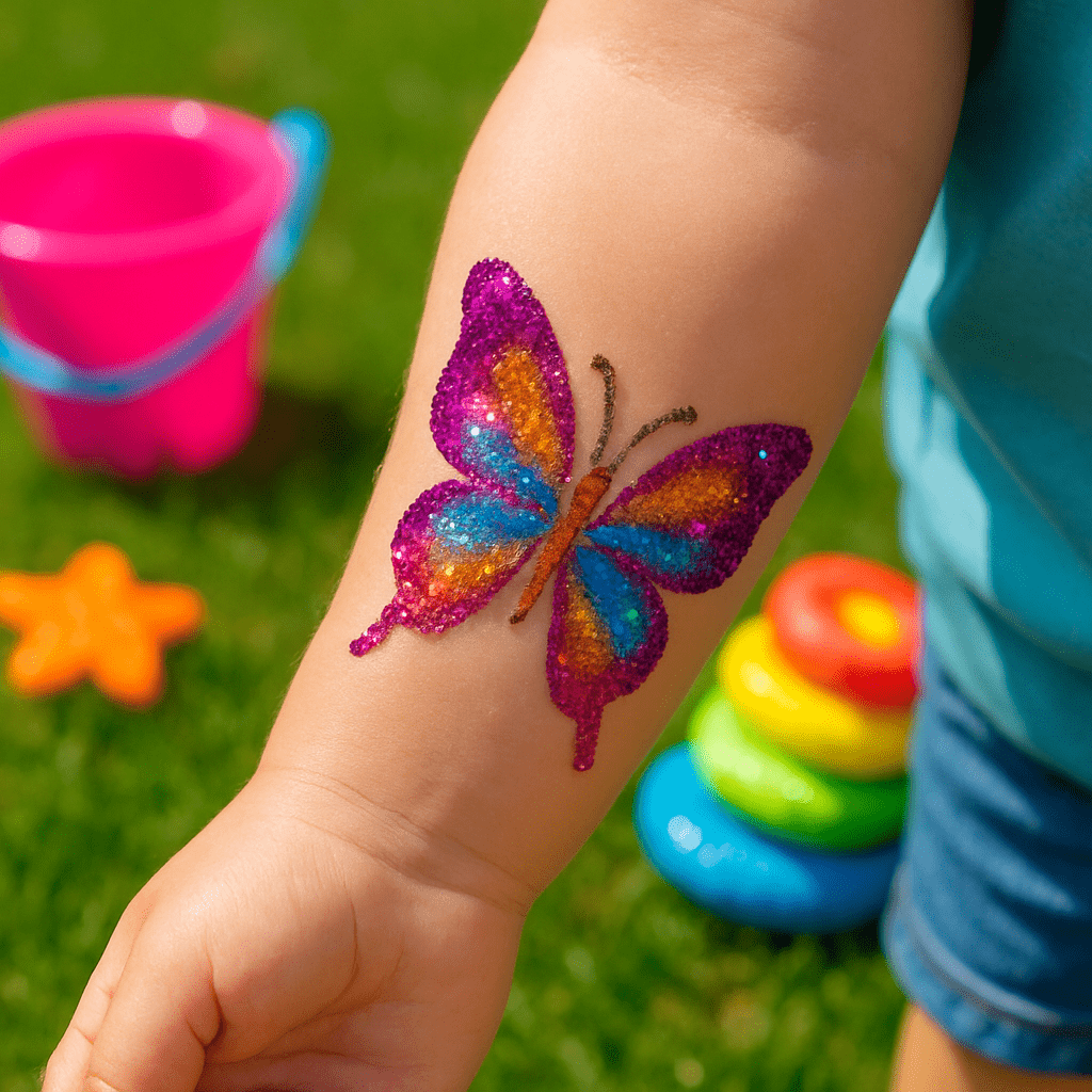 Glitter Tattoo Station – Sparkling Fun in Miami for kids parties in Miami | Macarena Party