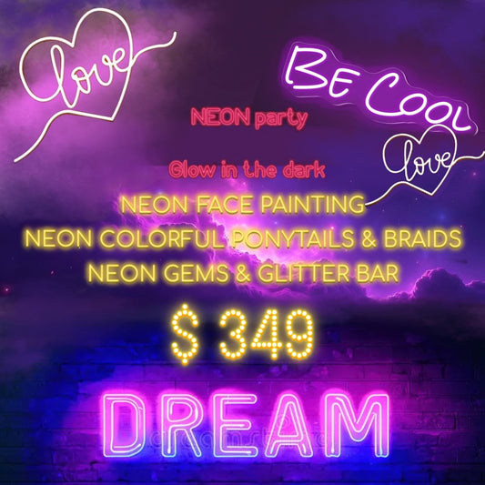 Miami Neon Party Package - Glow in the Dark Kids Birthday & Events for kids parties in Miami | My Store