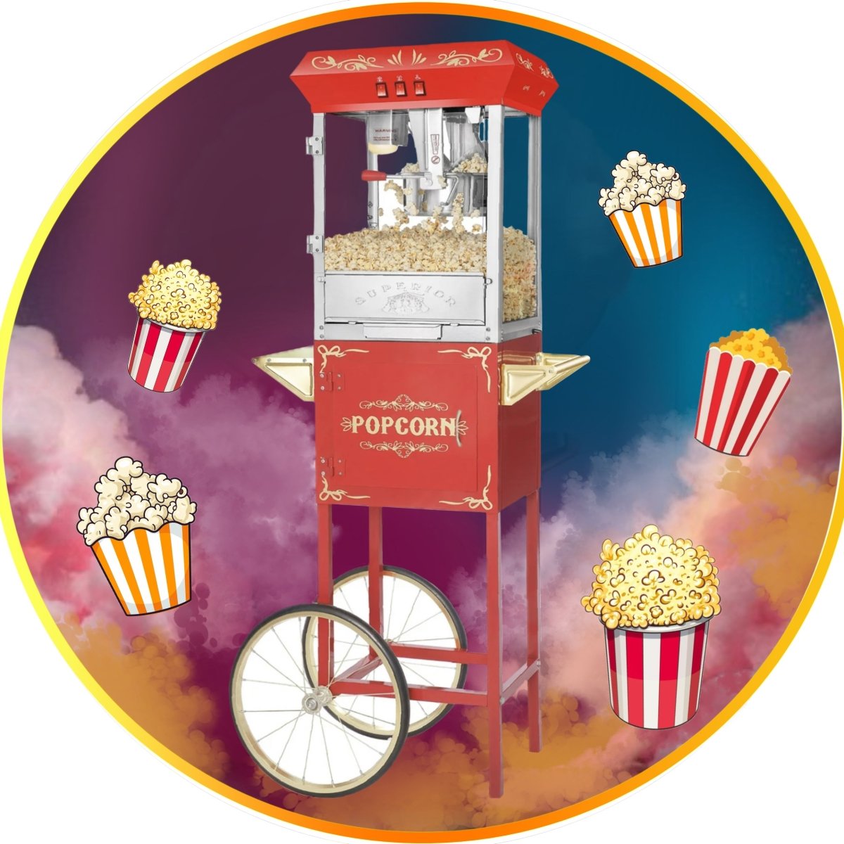 Popcorn Machine Rental – Fun & Fresh for Any Event! for kids parties in Miami | Macarena Party